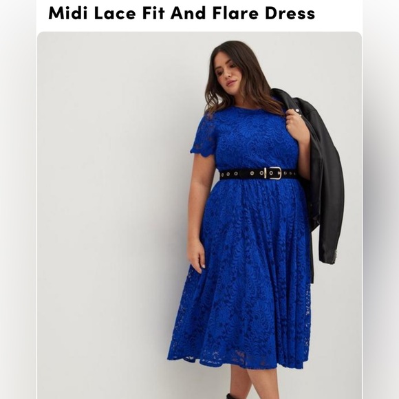 torrid Dresses & Skirts - Torrid Royal Blue Lace dress